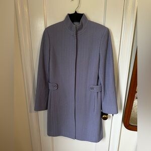 Isabella Demarco Sophisticated Purple Trench Coat with Minimalist Design
